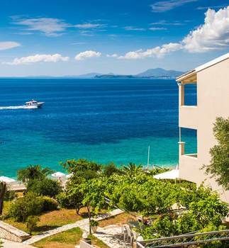 Krouzeri Beach Apartments Kéndroma Kültér fotó